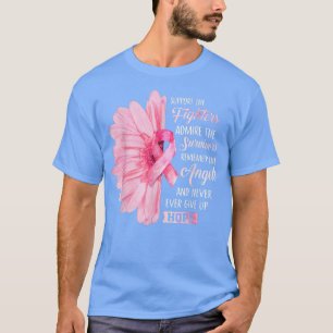 Zonnebloem Roze Borstkanker Bewustheid Vrouwen War T-shirt