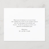 Zonnebloem Rozen budget Weddenschap Hartelijk dank (Achterkant)