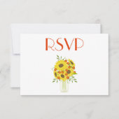  Zonnebloem RSVP Kaart (Voorkant)