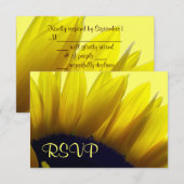 Zonnebloem RSVP-kaarten RSVP Kaartje (Voorkant / Achterkant)