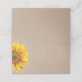 Zonnebloem. Rustieke bloemenbruiloft. Landenbloem (Buitenkant ongevouwen)