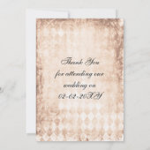 Zonnebloem rustieke mason jar bruiloft dank u bedankkaart (Achterkant)