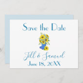 zonnebloem save the date (Voorkant / Achterkant)