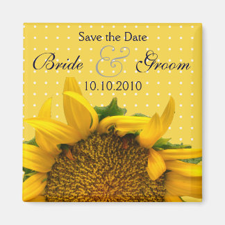 Zonnebloem Save-the-date Magneet