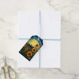 Zonnebloem Schilderij Van Gogh Cadeaulabel