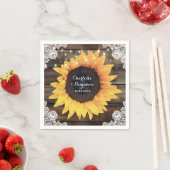 Zonnebloem Schuur Houten Kant String Lights Bruilo Servet (Insitu)