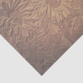 Zonnebloem Sepia Floral Chic Decoupage Tissuepapier (Detail)