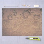 Zonnebloem Sepia Floral Chic Decoupage Tissuepapier (Craft)