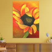 Zonnebloem september 2011 canvas afdruk (Insitu (Woonkamer))