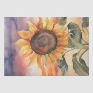 Zonnebloem Serenade in Waterverf Decoupage Tissuepapier