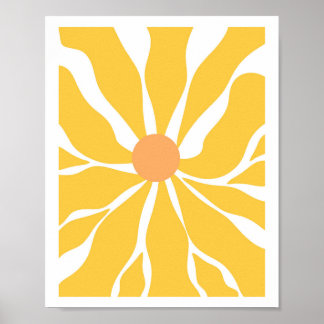 Zonnebloem Serenity Vector Abstract Poster