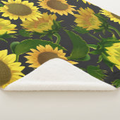 Zonnebloem Sherpa Deken (3/4)