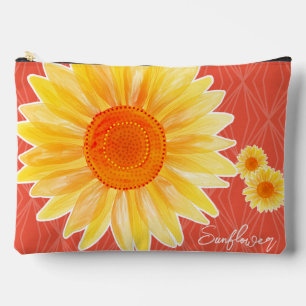 Zonnebloem Sinaasappel Accessoire Pouch Etui