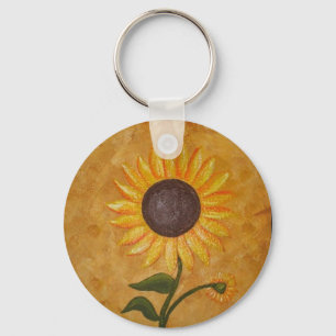 Zonnebloem Sleutelhanger