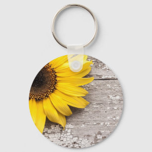 Zonnebloem Sleutelhanger