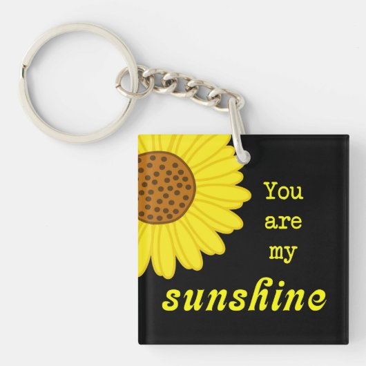 Zonnebloem Sleutelhanger (Voorkant)