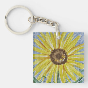 Zonnebloem Sleutelhanger