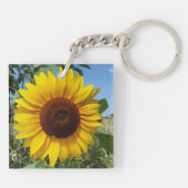 Zonnebloem Sleutelhanger (Achterkant)