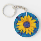 Zonnebloem Sleutelhanger (Voorkant)