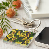 Zonnebloem Sleutelhanger (Voorkant Rechts)