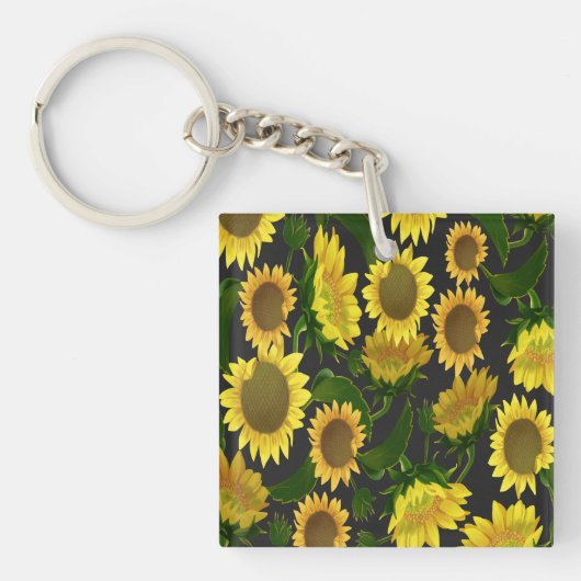 Zonnebloem Sleutelhanger (Voorkant)