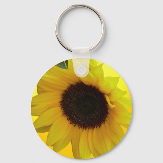 Zonnebloem Sleutelhangers Cheerful Yellow Flower G (Voorkant)