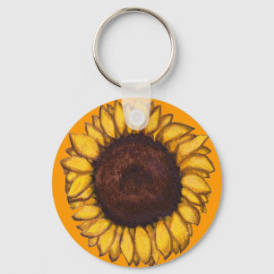Zonnebloem Sleutelhangers Cheerful Yellow Flower G