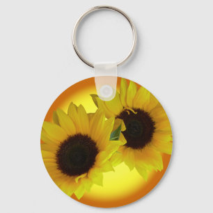 Zonnebloem Sleutelhangers Cheerful Yellow Flower G