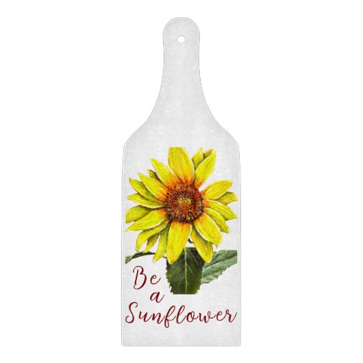 Zonnebloem Snijplank (Voorkant)