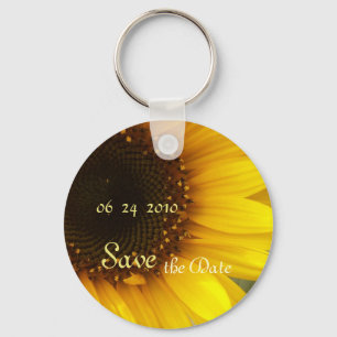 Zonnebloem sparen de Datum Sleutelhanger