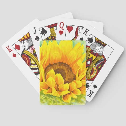 Zonnebloem Speelkaarten (Achterkant)