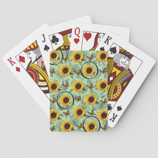 Zonnebloem Speelkaarten Deck (Achterkant)