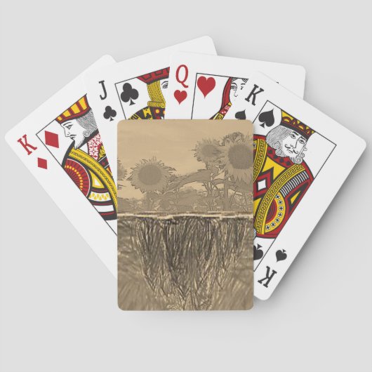 Zonnebloem Speelkaarten Deck (Achterkant)