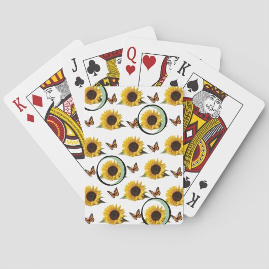 Zonnebloem Speelkaarten Deck (Achterkant)