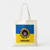 Zonnebloem Steun Oekraïne Vlag Tote Bag (Achterkant)