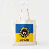 Zonnebloem Steun Oekraïne Vlag Tote Bag (Voorkant)