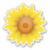 Zonnebloem Sticker (Voorkant)