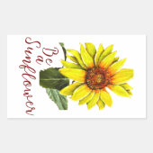Zonnebloem Sticker (Voorkant)