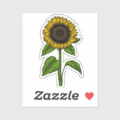 Zonnebloem Sticker (Vel)