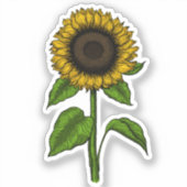 Zonnebloem Sticker (Voorkant)
