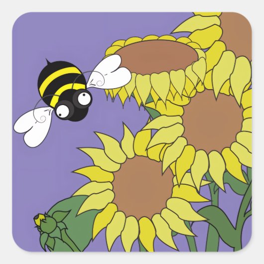 Zonnebloem Sticker (Voorkant)