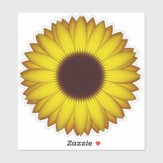 Zonnebloem Sticker (Vel)