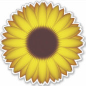 Zonnebloem Sticker (Voorkant)