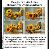 Zonnebloem Stiletto Heel Art DT3R Decoupage Tissuepapier