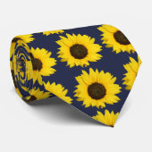 Zonnebloem Stropdas (Opgerold)