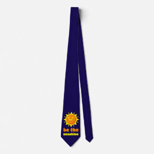 Zonnebloem stropdas Navy Blue Zon Stropdas