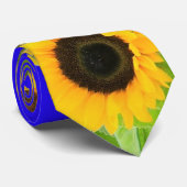 Zonnebloem Stropdas Oekraïense vlag Steun Oekraïne (Opgerold)