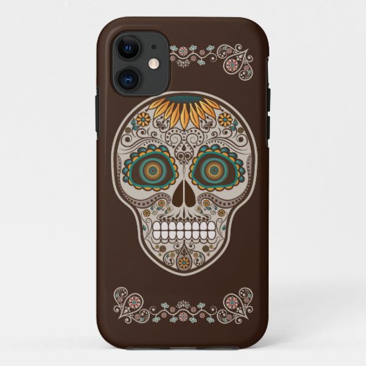 Zonnebloem Suikerdag van de dode iPhone Case-Mate iPhone Case (Achterkant)