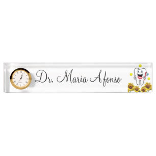 Zonnebloem Tandarts Bureau Naamplaat Naambordje