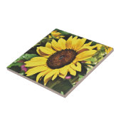 Zonnebloem  tegeltje (Zijkant)